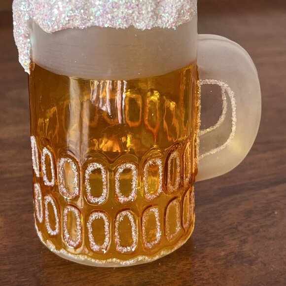 Merck Family's Old World Christmas "Mug of Beer" Ale Blown Glass Ornament 32024 - Picture 6 of 9